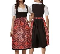 Generisch 2026, lunghezza gonna rosa, grembiule da donna per Dirndl tedesco, comodo, facile da pulire, tinta unita, di alta qualità, accessorio per feste tradizionali, festival, Oktoberfest, Ad-vino