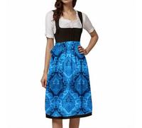 Generisch 2026, lunghezza gonna rosa, grembiule da donna per Dirndl tedesco, comodo, facile da pulire, tinta unita, di alta qualità, accessorio per feste tradizionali, festival, Oktoberfest, Ac-blu, S