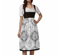 Generisch 2026, lunghezza gonna rosa, grembiule da donna per Dirndl tedesco, comodo, facile da pulire, tinta unita, di alta qualità, accessorio per feste tradizionali, festival, Oktoberfest, Bianco Ac