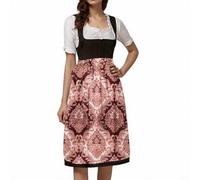 Generisch 2026, lunghezza gonna rosa, grembiule da donna per Dirndl tedesco, comodo, facile da pulire, tinta unita, di alta qualità, accessorio per feste tradizionali, festival, Oktoberfest, Ac-oro