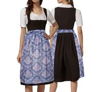 Generisch 2026, lunghezza gonna rosa, grembiule da donna per Dirndl tedesco, comodo, facile da pulire, tinta unita, di alta qualità, accessorio per feste tradizionali, festival, Oktoberfest, Ad lilla