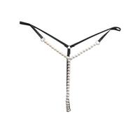 Generisch 2026 Massaggio Perline Biancheria intima Donna Passionale T-Back Stringtanga con Basso Per Relax Sensuale, Nero , Taglia unica