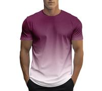 Generisch 2026 Oversized T Shirt Uomo Estate T Shirt Girocollo Manica Corta Con City Print Basic Shirts Uomo Casual Magliette Sportive 2025, Lilla, 3XL