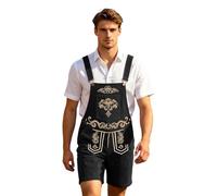 Generisch 2026 Pantaloni casual a righe per feste della birra, comodi pantaloni per il tempo libero per tutti i giorni con motivo unico per le festività, Nero , XL