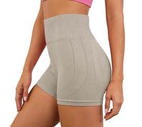 Generisch 2026 Pantaloni da jogging da donna dal taglio alto, per allenamenti senza cuciture, sollevamento pesi, corsa, sport, tempo libero, cachi, M