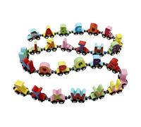 Generisch 2026 puzzle a treno con numeri e lettere, in legno, con tiraggio Montessori per bambini, puzzle educativo colorato con meccanismo di caduta per lo sviluppo prescolare precoce (5,6 x 6,6 cm)