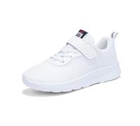 Generisch 2026 Ragazzi Ragazze Scarpe Da Ginnastica Sport Scarpe Da Corsa Scarpe Da Camminare per Neonato/Neonato/Bambino Grande, bianco, 33 EU