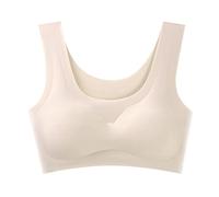 Generisch 2026 - Reggiseno in seta ultra sottile per donne, comodo, bellezza, schiena, yoga, palestra, corsa, reggiseno da allenamento con cuscinetti rimovibili, leggero Il mio ordine, a, S