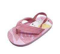 Generisch 2026 - Sandali da bambina in EVA con infradito regolabili, con cinturini da spiaggia, sandali estivi elastici, Rosso anguria., 24 EU