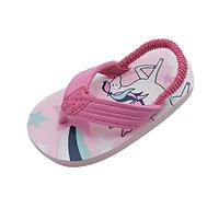 Generisch 2026 - Sandali da bambina in EVA con infradito regolabili, con cinturini da spiaggia, sandali estivi elastici, rosa intenso, 26 EU