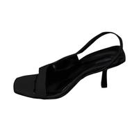 Generisch 2026 Sandali da donna come scarpe da spiaggia con supporto ad arco plantare - eleganti scarpe casual con cinturino alla caviglia, design boho arioso per le vacanze, Nero , 38 EU