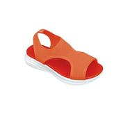Generisch 2026 Sandali ortopedici da donna - comodi sandali estivi da spiaggia a maglia traspiranti Slingback Outdoor sandali estivi sandali sportivi sandali romani scarpe casual, 1 arancione., 39 EU