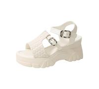 Generisch 2026 Sandali sportivi infradito con cinturino alla caviglia, comode scarpe estive da donna, scarpe regolabili per la spiaggia, bianco, 37 EU XX-Stretta