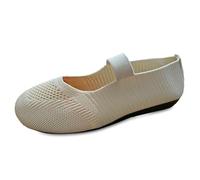 Generisch 2026 Scarpe casual da donna per il comfort quotidiano Design traspirante Ideale per la primavera estate da infilarsi dentro con suola piatta. Perfetto per gite rilassate., beige., 36 EU