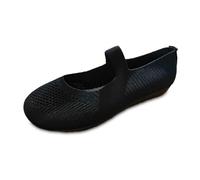 Generisch 2026 Scarpe casual da donna per il comfort quotidiano Design traspirante Ideale per la primavera estate da infilarsi dentro con suola piatta. Perfetto per gite rilassate., Nero , 40 EU