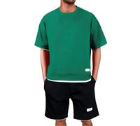 Generisch 2026, set da uomo casual, slim fit, elegante set di due pezzi, per tutti i giorni e il tempo libero, versatile per tutte le stagioni, materiale di facile manutenzione con set sportivo