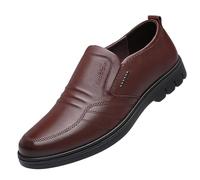 Generisch 2026 Slip da uomo alla moda con suola morbida piatta per un comfort casual nella vita di tutti i giorni, marrone, 44 EU