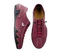 Generisch 2026 "Stivali da equitazione casual da uomo comodi stivali da moto eleganti con extra grip scarpe da uomo Tokyo, Colore: rosso, 47 EU