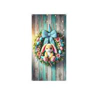 Generisch 2026 - Tenda decorativa pasquale con simpatico coniglietto, adatta per aule, fattorie, feste di Natale (B, 90 x 180 cm)