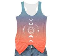 Generisch 2026 Top da donna con stampa, a forma di I, per il tempo libero e l'ufficio, Colore: arancione., XL
