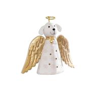 Generisch 2026 Topper angelo Ornament2D acrilico temi vacanza 25 cm alto simpatico angelo design per la casa (bianco, 23 cm)