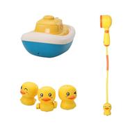 Generisch 2026 Vasca da bagno: soffione interattivo per vasca da bagno per bambini, gioco d'acqua fantasioso (giallo, 55 cm)