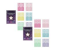 Generisch 216 stelle cuore pimple toppe carino moda idrocolloide acne patch pelle macchie copertura idrocolloide bende per viso pieno fronte mento, naso corpo schiena collo petto stirp (2 pezzi)