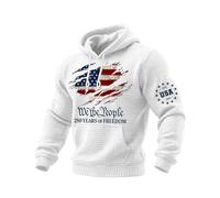 Generisch 250° compleanno 1776-2026 Felpa con cappuccio patriottico per il popolo - Felpa maglione libertà, bianco, 5XL