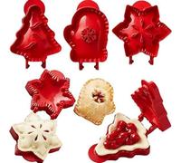 Generisch 3 mini stampi per torte di Natale | One-Press pressa per torte e torte | Ideale per biscotti & Cake Pops | Mini stampo natalizio