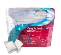 Generisch 30 gel igienico portatile, polvere assorbente per urina, rimozione di odori PIPI, polvere portatile, forte assorbimento 'acqua e urina, per viaggi, escursioni, campeggio