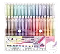 Generisch 36 penne gel cancellabili retrattili, punta fine da 0,7 mm, multicolore, tecnologia termosensibile con gomma, per disegno, scrittura, pittura, appunti
