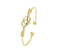 Generisch 4 braccialetto blu 4 anelli carino design regolabile in argento sterling bracciali per donne ragazze bracciali messaggi perla nonna naturale gioielli, Taglia unica, Metallo