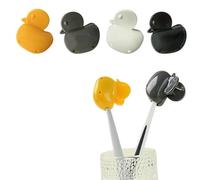 Generisch 4 Pezzi Piccola Anatra Spazzolino Coperchio Coperchio Spazzolino Da Spazzolino Portatile Coperture Teste, Manuale & Elettrico Spazzolino Da Viaggio Portaspazzolino Da Viaggio Casa, Hotel e