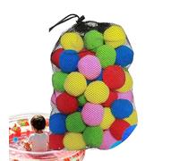 Generisch 60 bombe ad acqua, riutilizzabili, ricaricabili, assorbenti, colorate, per bambini, per interni ed esterni, mare, acqua, laghetto, giardino, estate