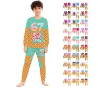 Generisch 67 meme - Maglione natalizio per bambini, in due pezzi, con stampa gelato, per adolescenti, per l'inverno, caldo, in pile, casual, unisex, regalo di Natale, Verde menta 2., 8-9 Jahre