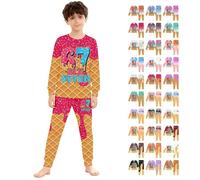 Generisch 67 meme - Maglione natalizio per bambini, in due pezzi, con stampa gelato, per adolescenti, per l'inverno, caldo, in pile, casual, unisex, regalo di Natale, Hot Rosa-7, 8-9 Jahre