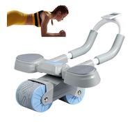 Generisch AB Roller Wheel - AB Roller - Attrezzatura per esercizi con timer e gomiti, motorino addominale