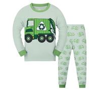 Generisch Abbigliamento da battesimo per bambini, 86 ragazzi, dinosauri, cotone, 2 pezzi, treno, biancheria da notte per bambini, set di vestiti invernali per bambini 2 anni, Gn2, 8-9 Jahre