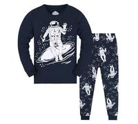 Generisch Abbigliamento da battesimo per bambini, 86 ragazzi, dinosauri, cotone, 2 pezzi, treno, biancheria da notte per bambini, set di vestiti invernali per bambini 2 anni, Blu, 3-4 Jahre