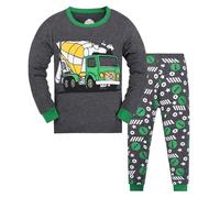 Generisch Abbigliamento da battesimo per bambini, 86 ragazzi, dinosauri, cotone, 2 pezzi, treno, biancheria da notte per bambini, set di vestiti invernali per bambini 2 anni, Gy1, 6-7 Anni