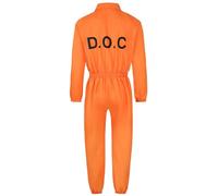 Generisch Abbigliamento Gotico Caldo Per Le Donne Costume Prigioniero Con Manette Degli Uomini Donne Femme Homme Costume Maschile Cosplay (Arancione, S)