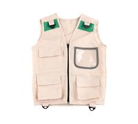 Generisch Abbigliamento safari per bambini, gilet cargo da avventura, costume da archeologo, per esplorazioni nella natura, nel cortile, nel , in campeggio, pesca, escursioni e attività