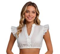 Generisch Abito a maniche corte da birra, abito da palcoscenico, canotta con motivo jacquard da donna, stile tradizionale per festival, feste, vacanze, indossabile tutto l'anno, elegante abbigliamento