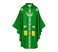Generisch Abito da sacerdote per la chiesa | Mantello da uomo per cosplay e travestimenti per preghiera, cosplay, chiesa, palcoscenico, feste in maschera