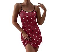 Generisch Abito da spiaggia in spugna da donna, con inserto in raso, biancheria intima da notte, mini donna, camicia da notte, camicia da notte in pizzo, accappatoio da donna leopardato, Vino, M