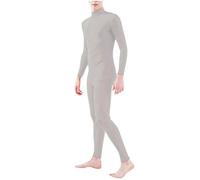 Generisch Abito in pizzo nero Gothic Plus Size per un trucco coinvolgente o un'esperienza di bel costume cosplay (Grey, L)