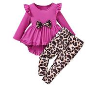 Generisch Abito patchwork lavorato a maglia con scollo rotondo, gonna asimmetrica, per leggings casual, per tutti i giorni, inverno, tinta unita, confortevole, Colore: rosso, 6-7 Jahre