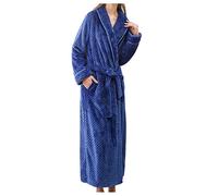 Generisch Accappatoio da donna morbido | Accappatoio da donna morbido vestaglia invernale Cozy Wee con cappuccio soffice accappatoio lungo caldo vestaglia in pile