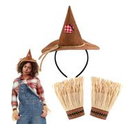 Generisch Accessori per costume da spaventapasseri realistici | Costume da spaventapasseri di Halloween per autunno, Halloween, festa del Ringraziamento, cosplay, palcoscenico, teatro