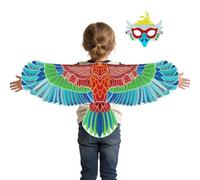 Generisch Accessorio per costume da uccello, spalline elastiche per vestire fantasioso, maschera per uccelli e ali, per palcoscenico, scuola, carnevale, Halloween, mascherata, fotografia, festa di
